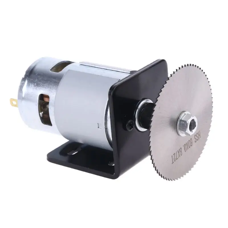 775 мотор Настольная пила Комплект DC 12V с монтажным кронштейном Лезвие для