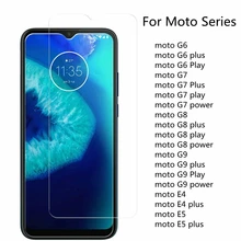 2PCS For Motorola Moto G8 Power Glass Screen Protective Tempered Glass ON Moto G6 G7 G8 G9 Play Plus Power E4 E5 Protector Film