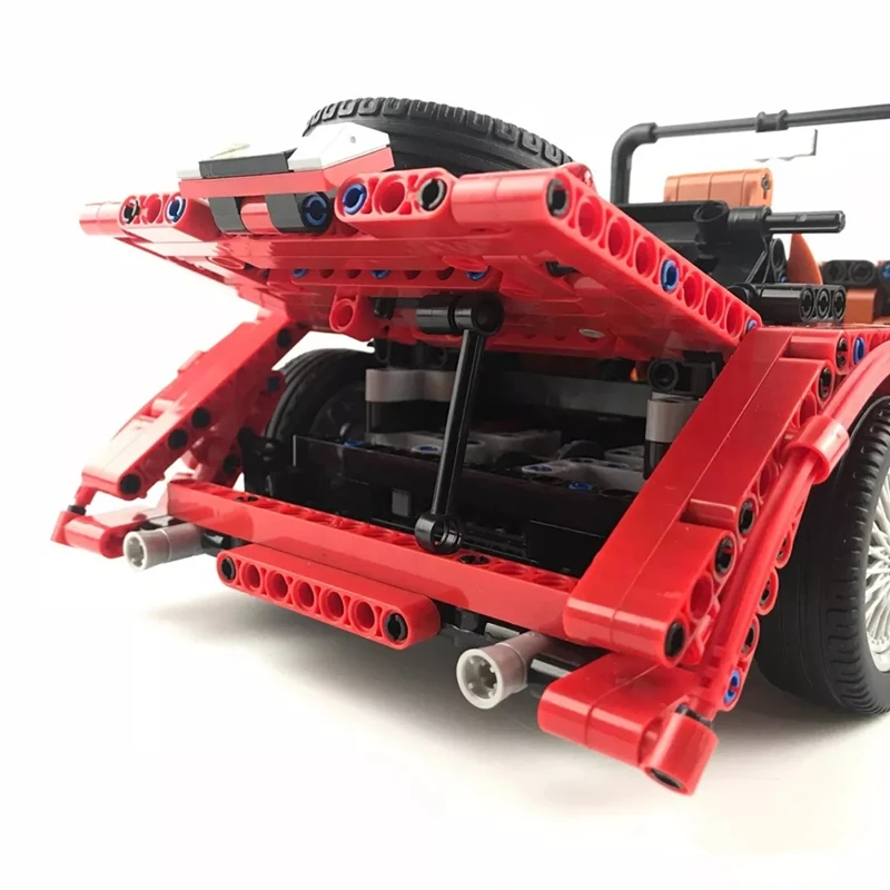 Классический винтажный конструктор MOC скоростной чемпион автомобиль наборы