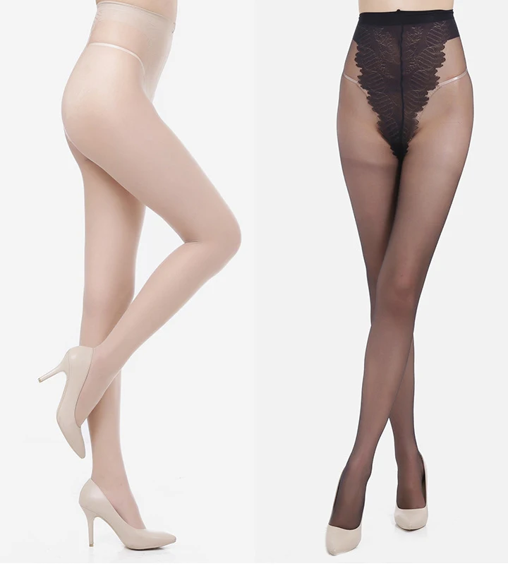 3 black 1 white 4pcs Ultra Thin Sexy Soft Ladies Women Transparent Tights Silk Stockings Nylon Good Elasticity Durable Wear-resisting - Цвет: 3 black 1 white