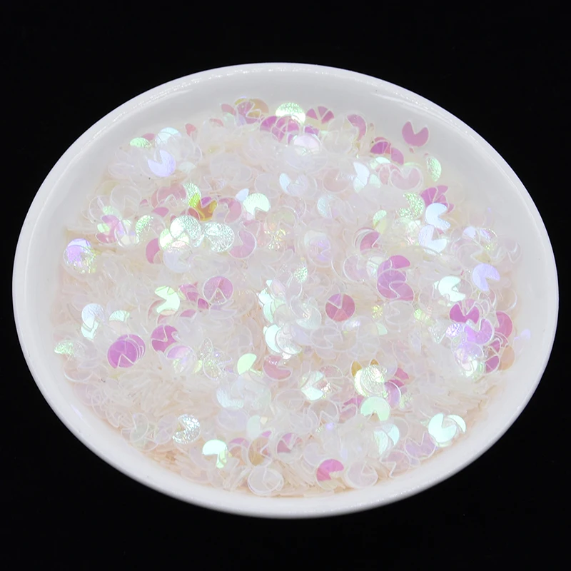 Искусство для ногтей в виде подковы с блестками разных цветов и ремесла|Блестки| |