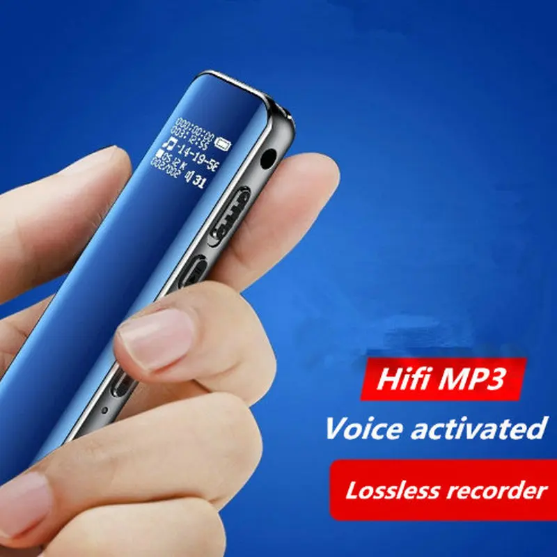 

8G Digital Voice Recorder Metal OLED Display 1536Kbps Voice Actived Recorder Professional Audio Recorder support MP3 Playing