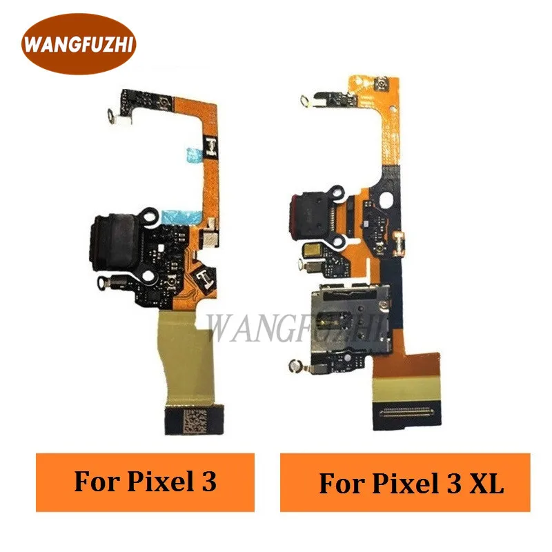 

WANGFUZHI Original Charging Port Flex Cable Replacement Part for Google Pixel 3 3 XL