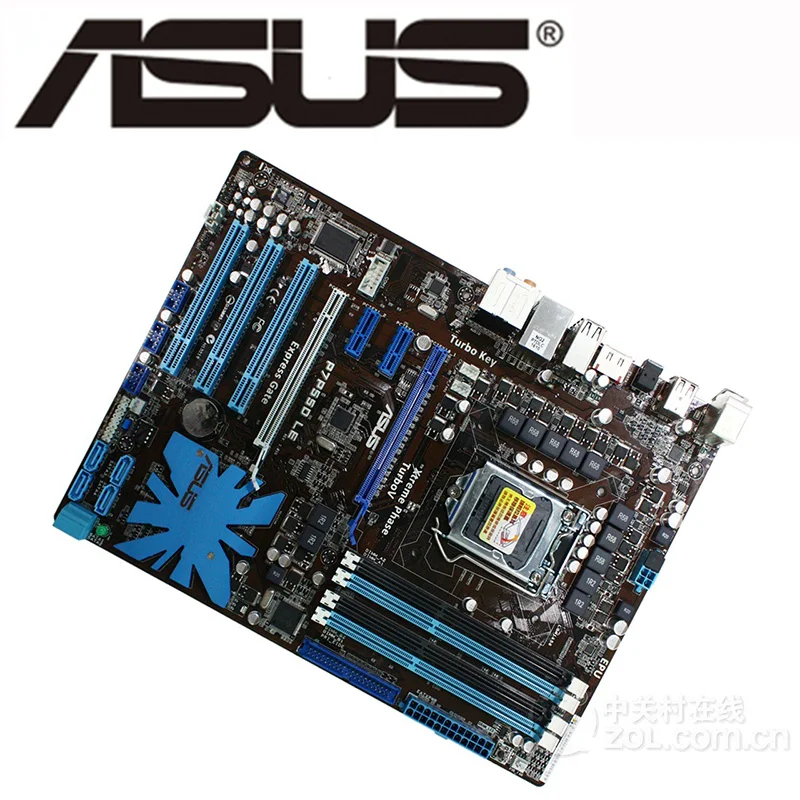 LGA 1156 For Intel P55 ASUS P7P55D LE Motherboard Socket ATX PCI-E X16 SATA2 DDR3 16GB Desktop Mainboard P7P55D-LE USB 2.0 Used |