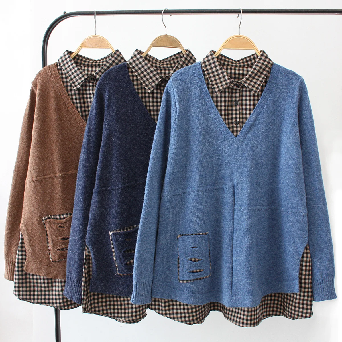 Повседневные женские свитера размера плюс Осень-зима 2019 Модные свободные