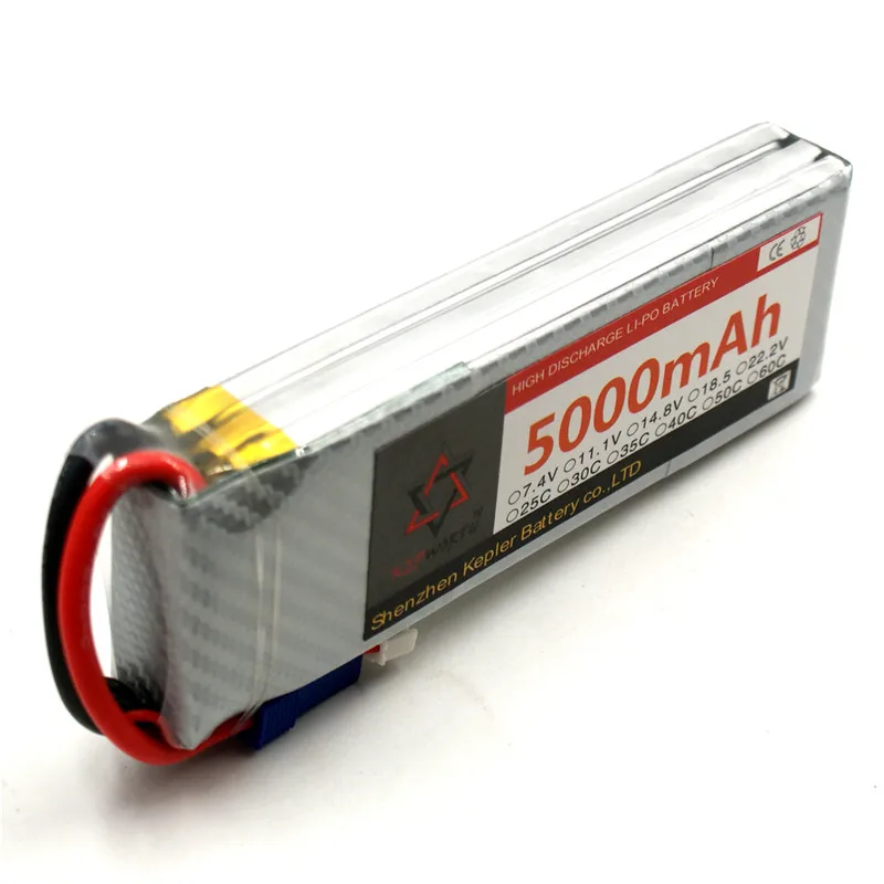 

KEPWORTH 3S 11.1V 5000mAh 25C 35C 60C RC LiPo Battery For RC Quadcopter Airplane Boat Car Aircraft Drone Truck 3S LiPo