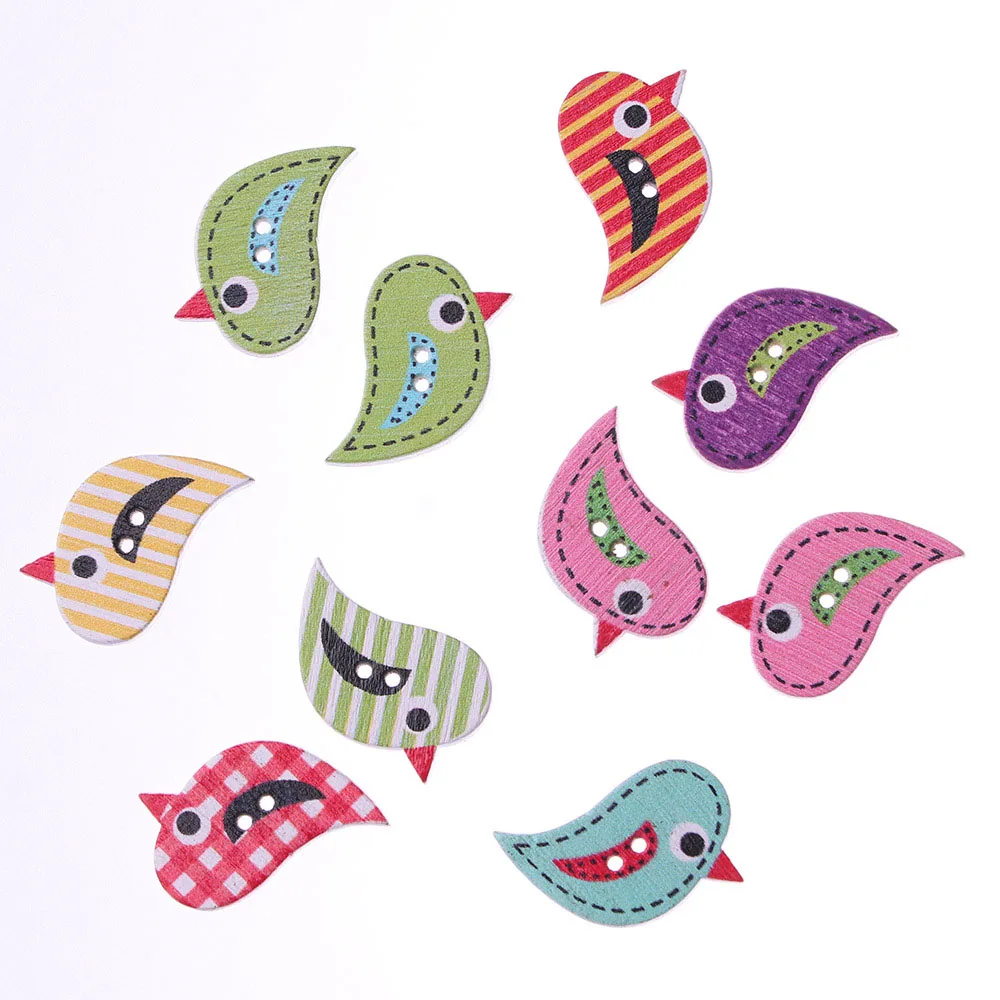 10 шт. Разноцветные деревянные пуговицы с двумя отверстиями|Пуговицы| |