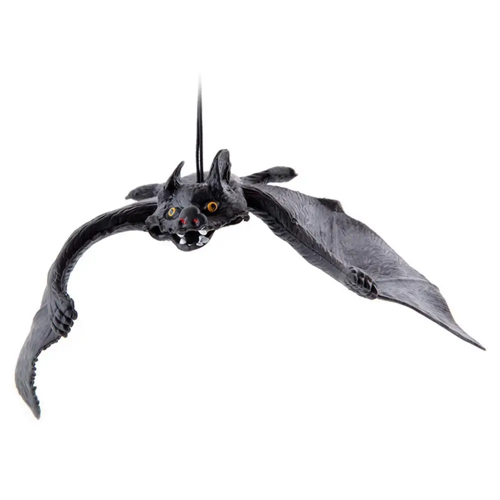 

Kawaii Simulation Bats Trick Toys Halloween Decoration Simulation Kids Prank Hanging Animal Model Horror Toy Gifts Bat Props
