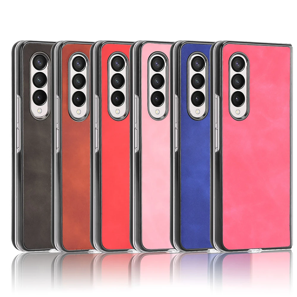 Новый кожаный чехол для телефона Samsung Galaxy Z Fold3 | Электроника