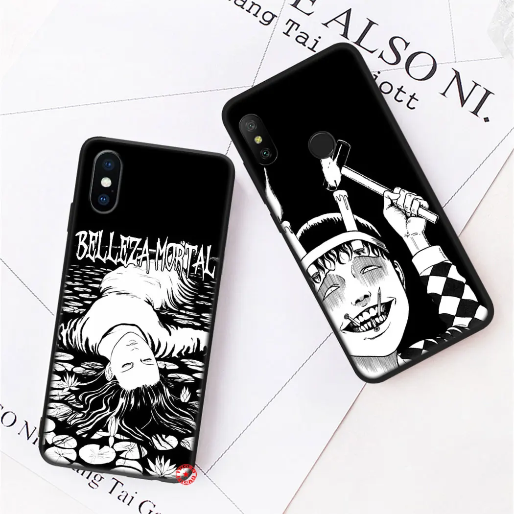 Y34 Junji Ito Tomie Horror Soft Silicone Case for Xiaomi Mi 6 8 9 10 Lite Pro SE Mix 2S MAX 3 F1 Phone Cover | Мобильные телефоны и