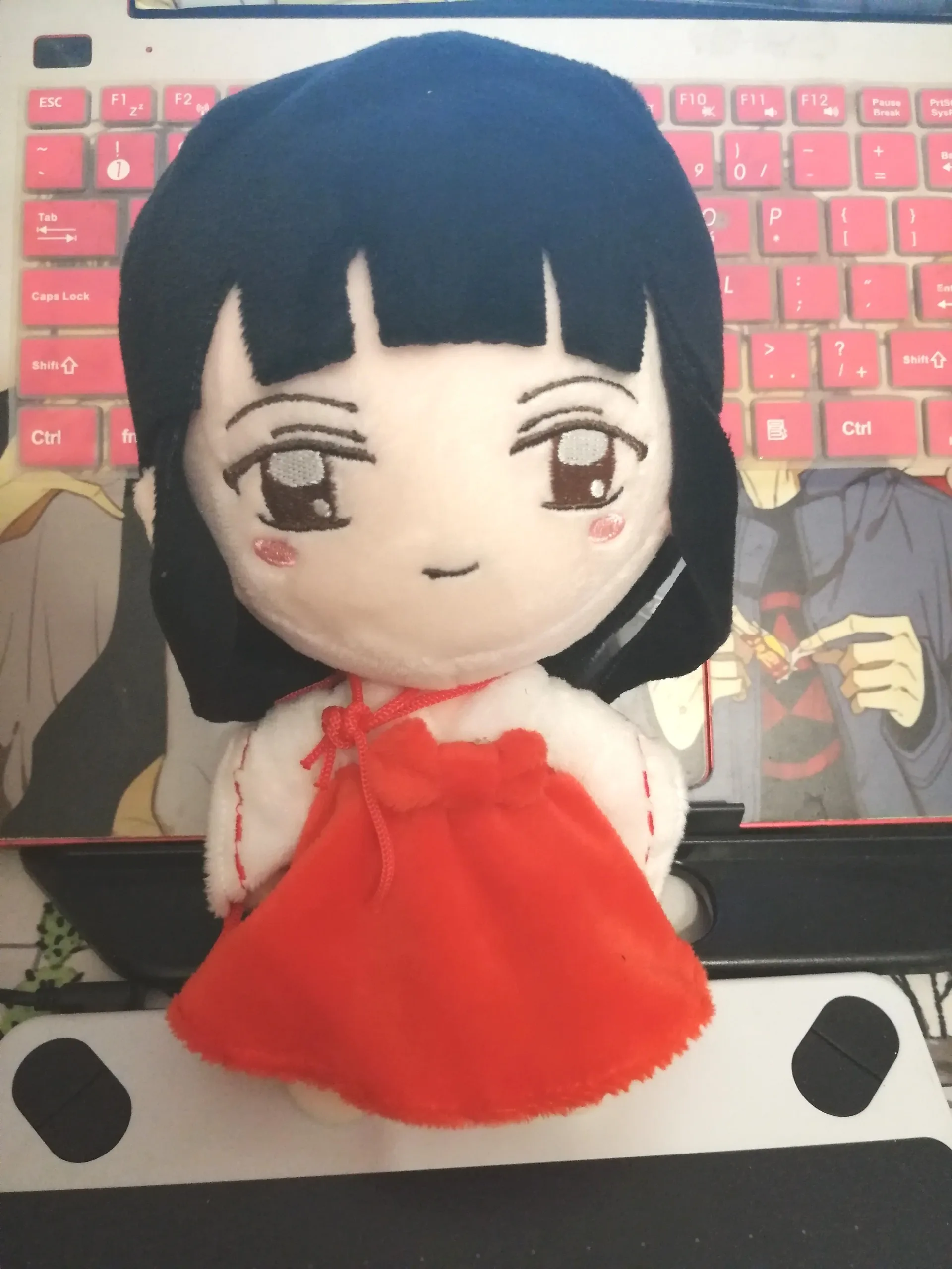 

Anime Inuyasha Kikyo Miko Doll Pillow Plush Soft Stuffed Toys Cosplay Costume Cute Cartoon Cushion Gifts 21CM