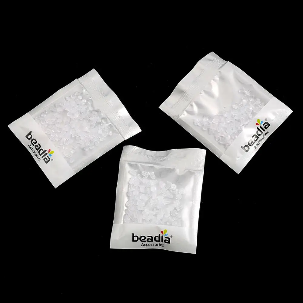 200 шт./лот резиновые заглушки для сережек силиконовые застежки сделай сам