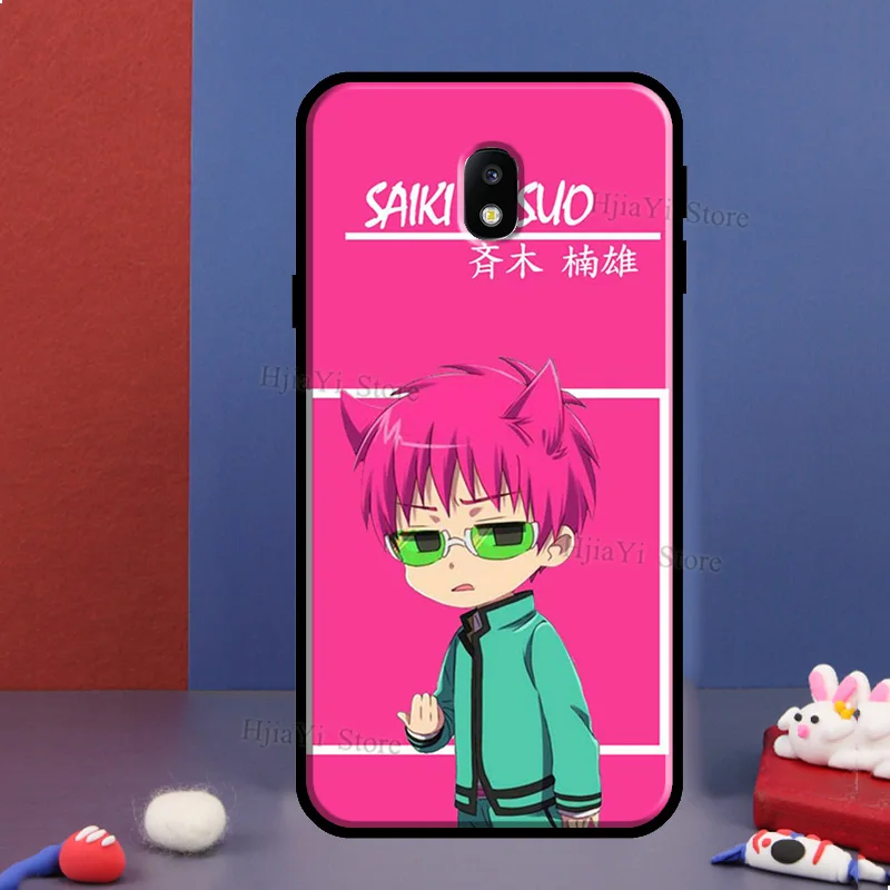 Аниме "Роковая жизнь Сайки К." для телефона Samsung Galaxy J8 A7 A9 2018 J1 J3 J5 J7 2016 A3 A5 2017 A6 A8 J4 J6 Plus.