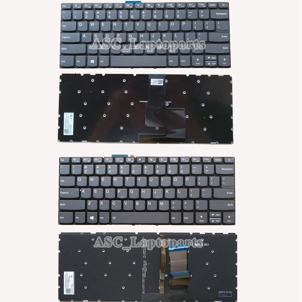

New US English QWERTY Keyboard For Lenovo Ideapad S145-14API S145-14AST S145-14IGM Black, No Frame BACKLIT
