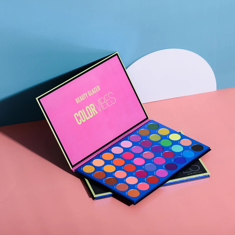 

Beauty Glazed 40 Colors Pearlescent Matte Eyeshadow Palette Glitter Shimmer Eye Shadow Long Lasting Eye Makeup Cosmetic TSLM2