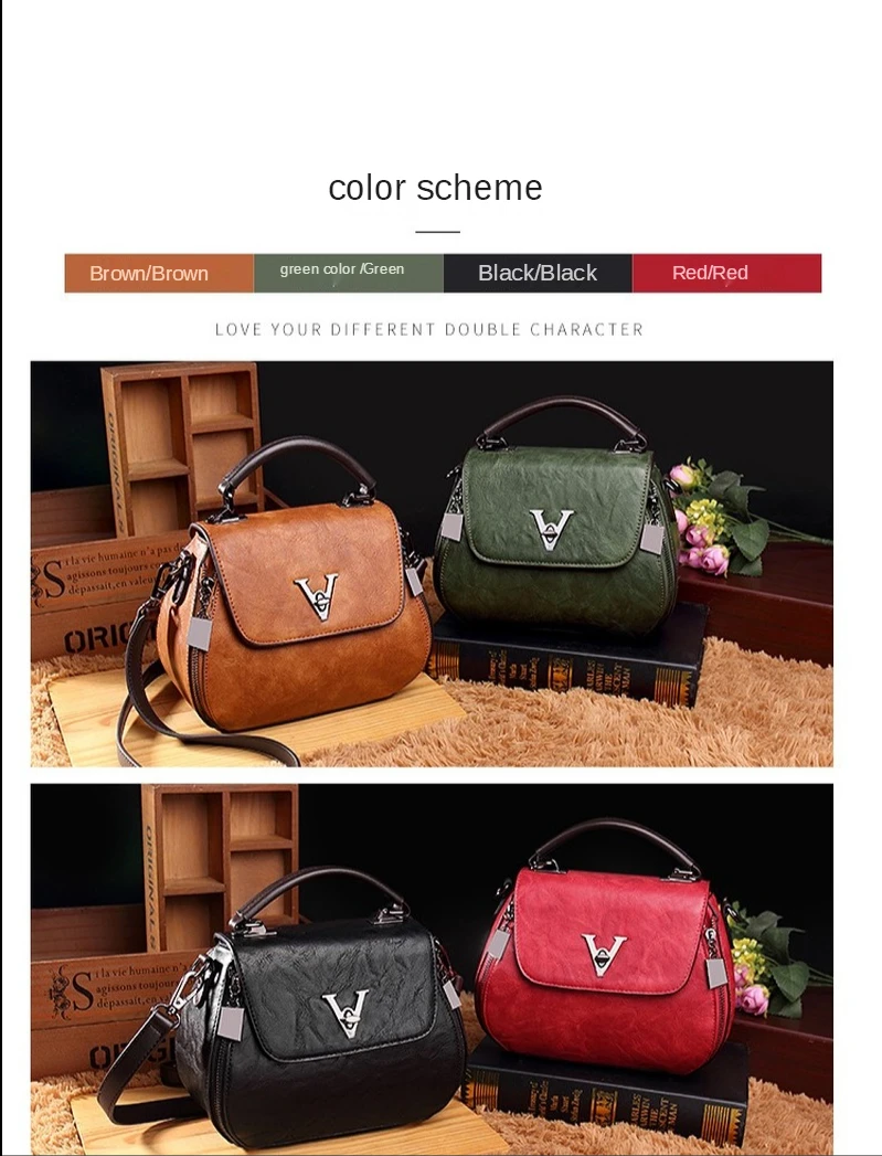 

Hot women's bag 2020 new leather and cowhide women's Bag Fashion Korean women's Single Shoulder Bag Messenger Bag luxury bags