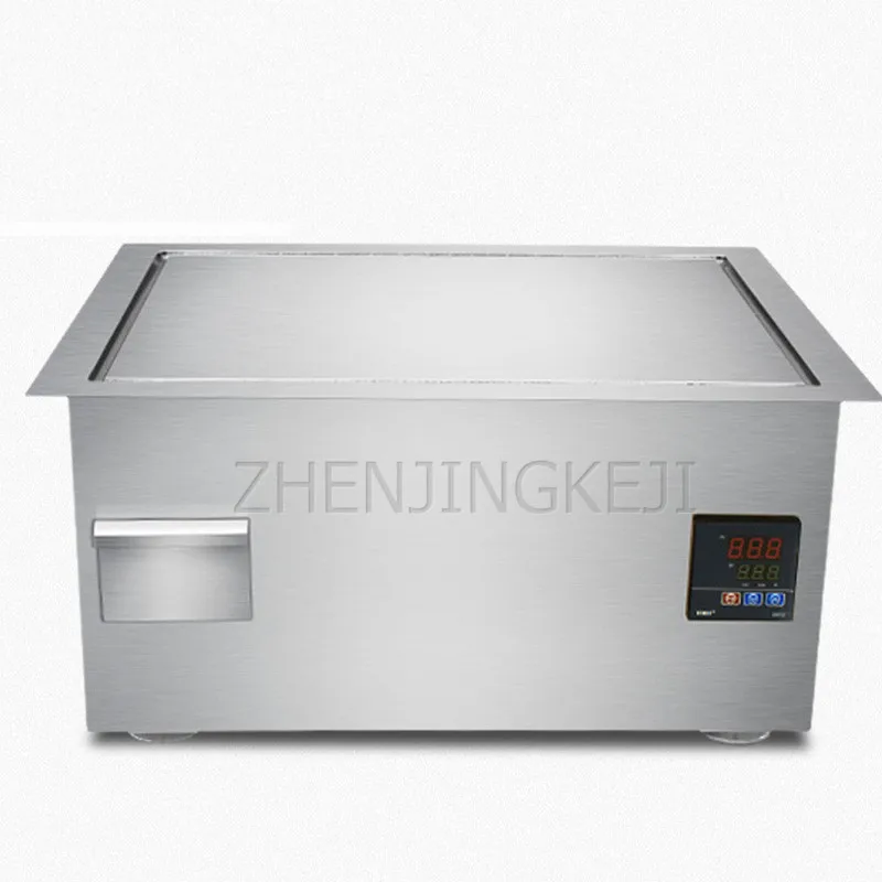 

Коммерческое электромагнитное встроенное гриль Teppanyaki, домашнее западное кухонное оборудование, настольная электрическая Магнитная гриль-...