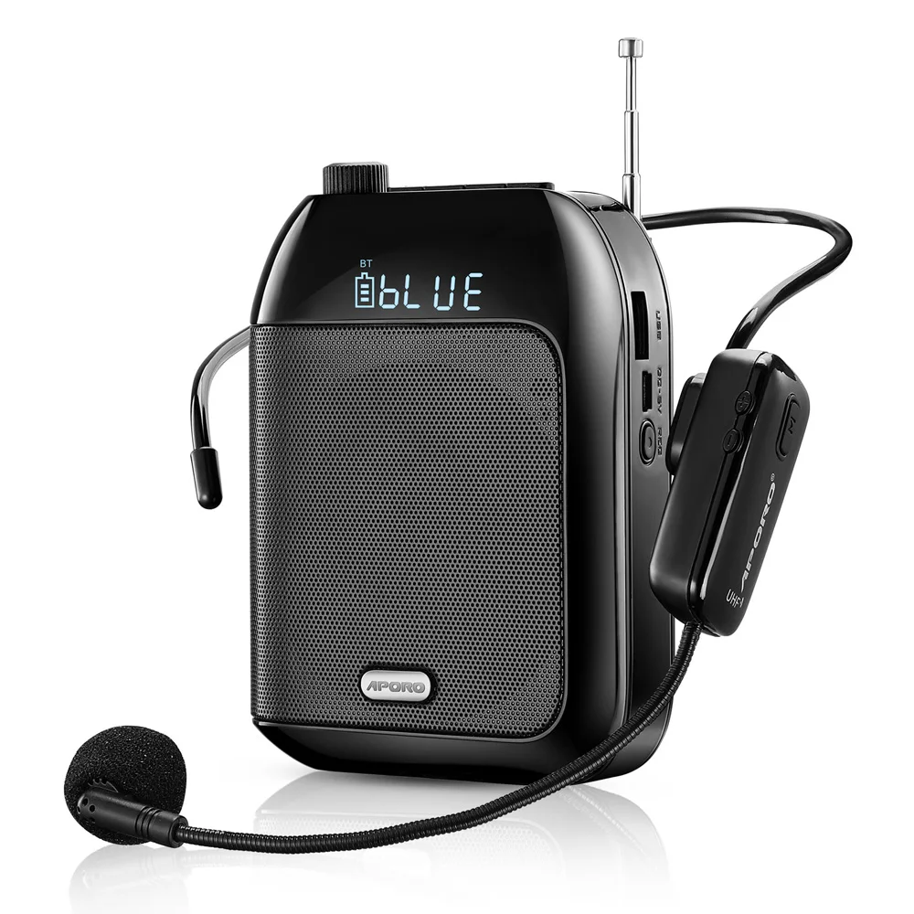 Bluetooth T9 портативный UHF беспроводной динамик мегафон 15 Вт голосовой усилитель