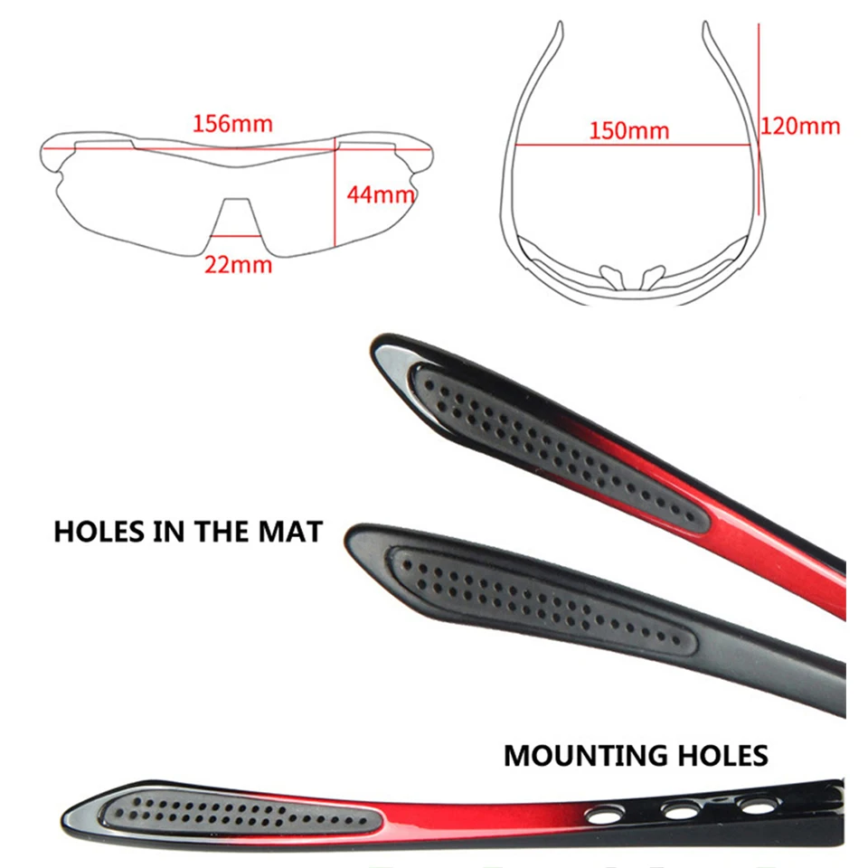 Оправа для велосипедных очков LOCLE поляризованная оправа модель 0089/0868 (только