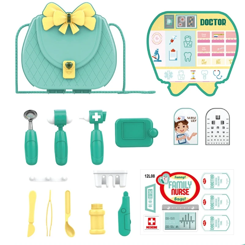 

Kids Kitchen Toys for Girls Simulation Pretend Play Do House Educational Princess Makeup Handbag