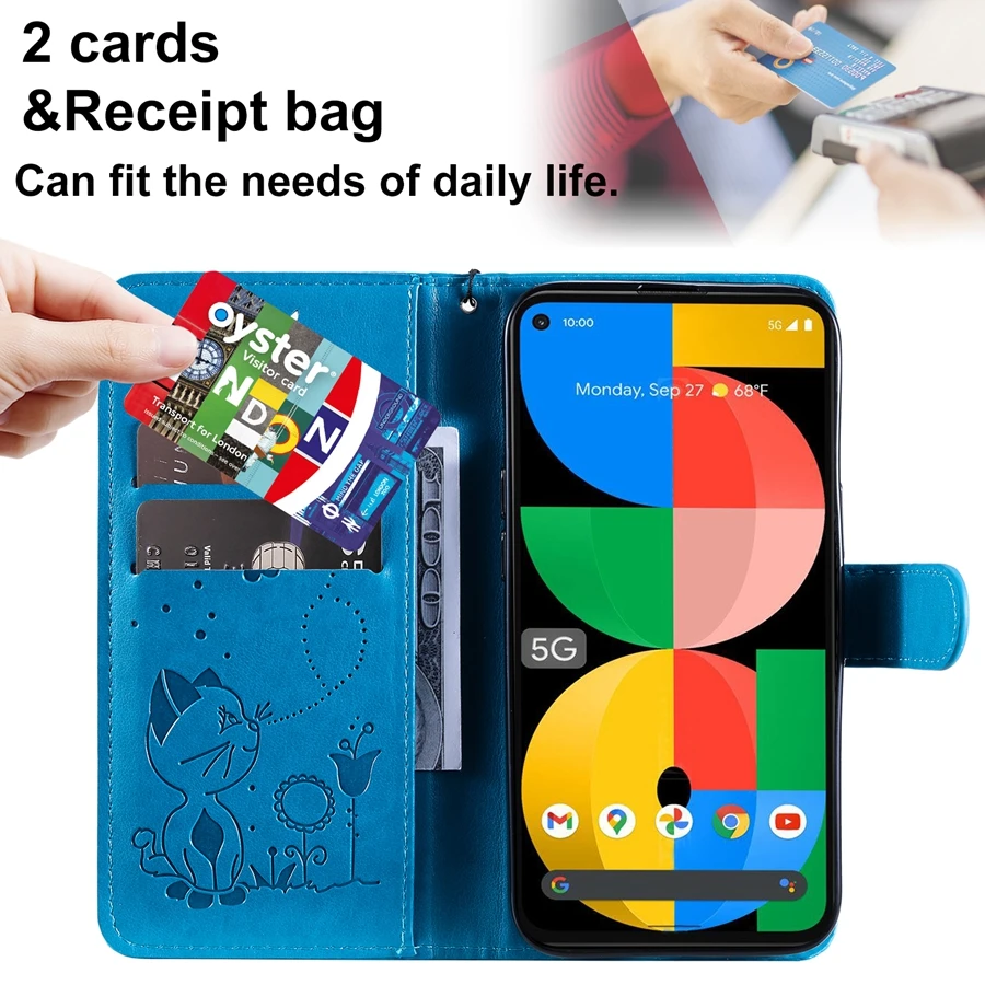 Кожаный чехол-книжка с кошельком и Пчелкой для Google Pixel 6 Pro 5A 5 5XL 4 4A 4XL 3 3XL 3A XL 2 чехол |