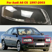 auto head lamp light case for audi a6 c5 1997 2003 car front headlight cover headlamp lampshade lampcover glass lens shell