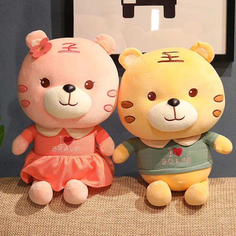 

Плюшевая игрушка «Тигр» Kawaii мягкие игрушки Животные Кукла-Тигр парные игрушки Симпатичные детские игрушки для девочек Рождественский пода...