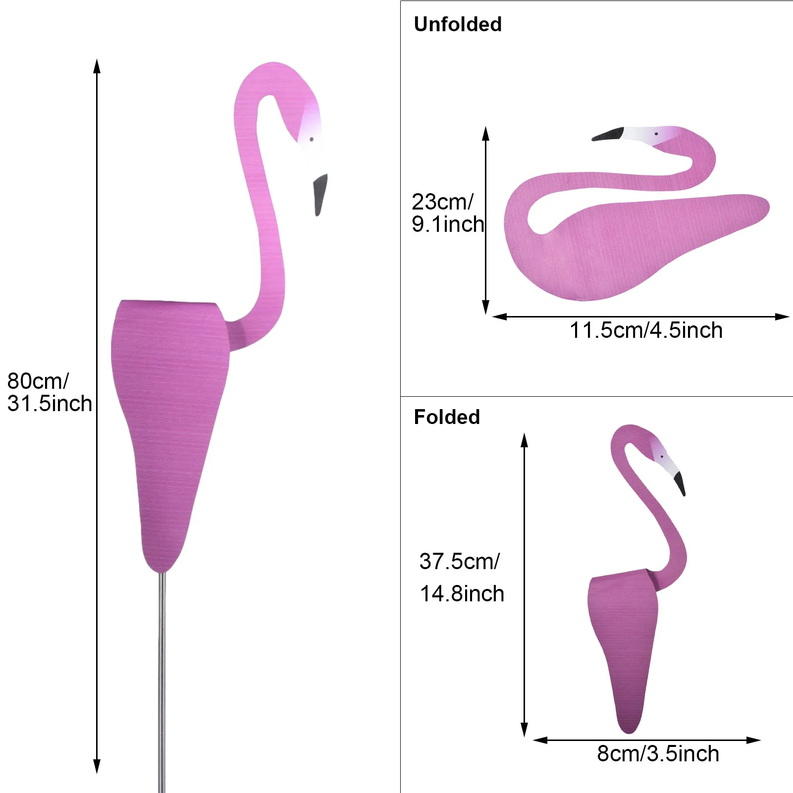 

3D Swirl Bird Whimsical Bird Spins Slight Garden Outdoor Decor Swirly Multicolor Home Garden Ornament Spins Decorated White Duck