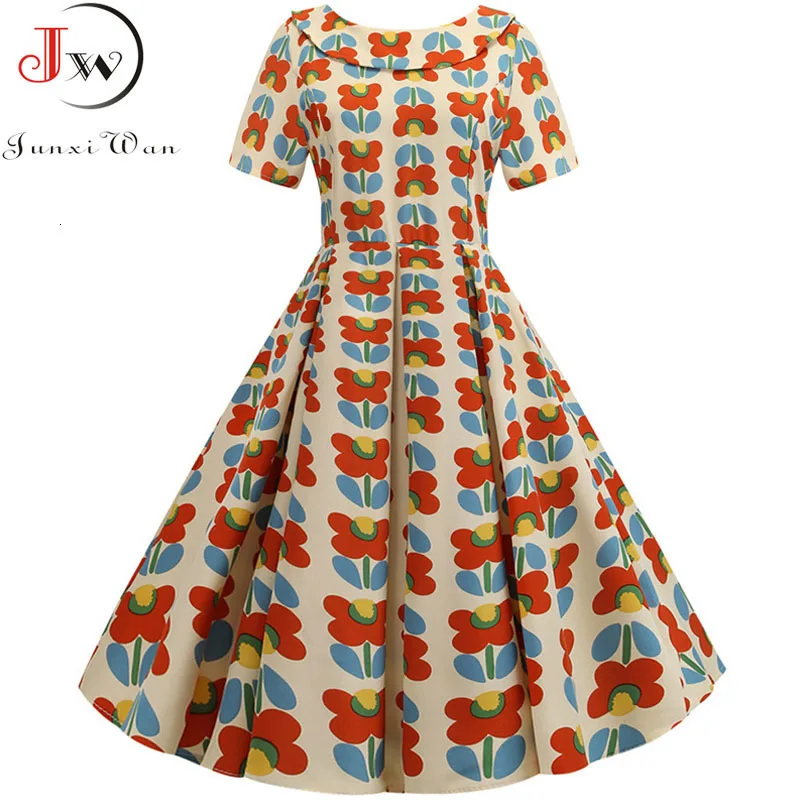 Повседневное летнее элегантное вечернее платье с воротником Питер Пэн Для