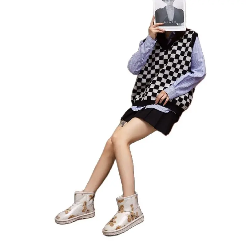 

Новое поступление 2021 осень и зима модные трендовые стильные женские ботильоны теплые короткие плюшевые удобные женские зимние ботинки 40