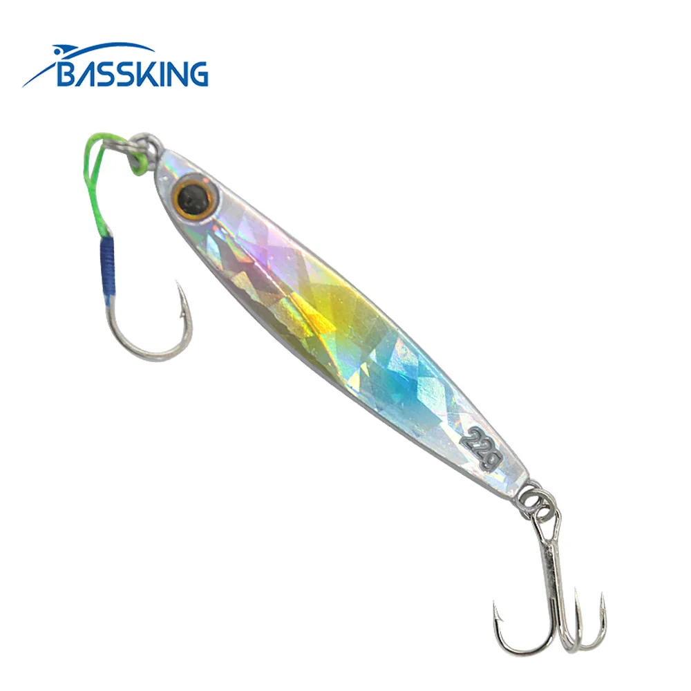 BASSKING 4 шт. свинцовая рыба 90 мм 22 г металлическая приманка два крючка для рыбной