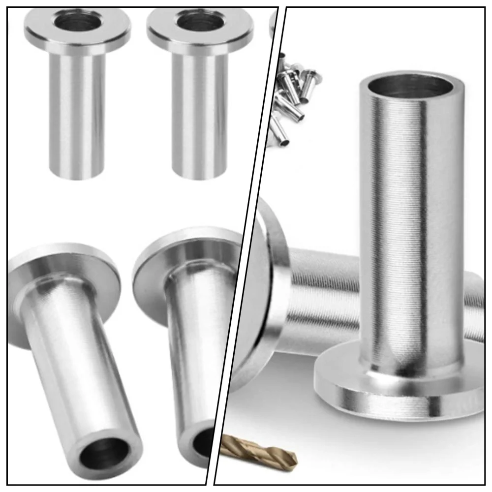 

65pcs Cable Protector Stainless Steel Protective Sleeves with 1pc Drill Bit