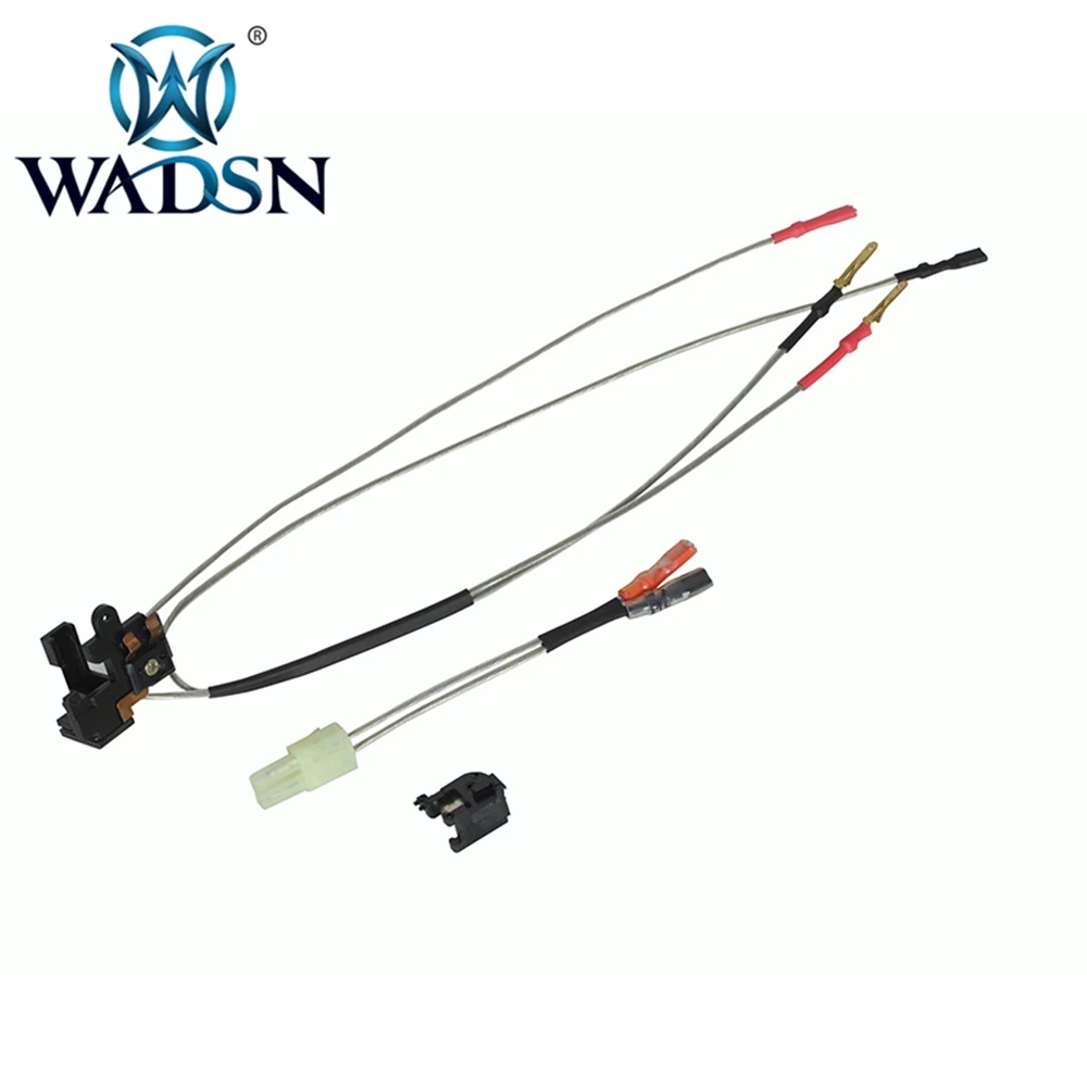 Front Wiring WADSN большой емкости переключатель в сборе для M4 AR15 Ver.2 Коробка передач Передняя/задняя проводка Airsoft AEG пробка из Тамия Пейнтбол Аксессуары - Цвет: Front Wiring