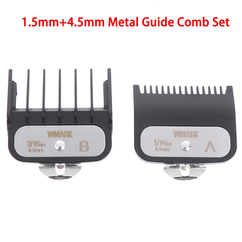 

2pcs/set Professional Cutting Guide Comb Hair Clipper Limit Comb With A Metal Holder Limited Comb For Professional Clipper