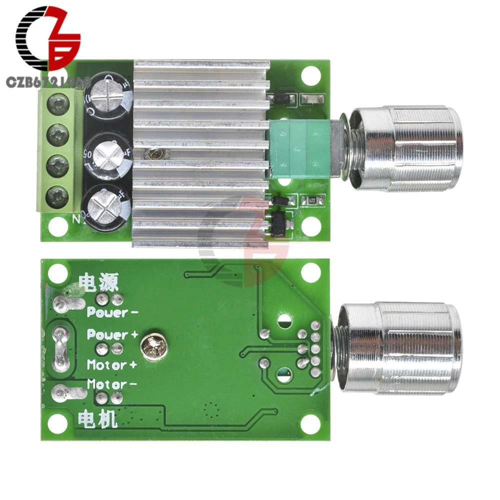 10A 12 V-30 V PWM контроллер скорости мотора постоянного тока 12V 24V Регулируемый регулятор скорости Диммер переключатель управления для мотора вентилятора светодиодный свет