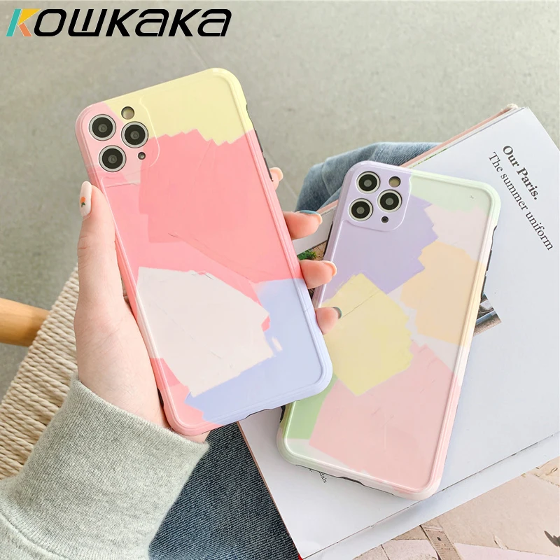 Защитный чехол Kowkaka для iPhone 11 Pro Max XR XS 7 8 Plus X SE 2020|Бамперы| |