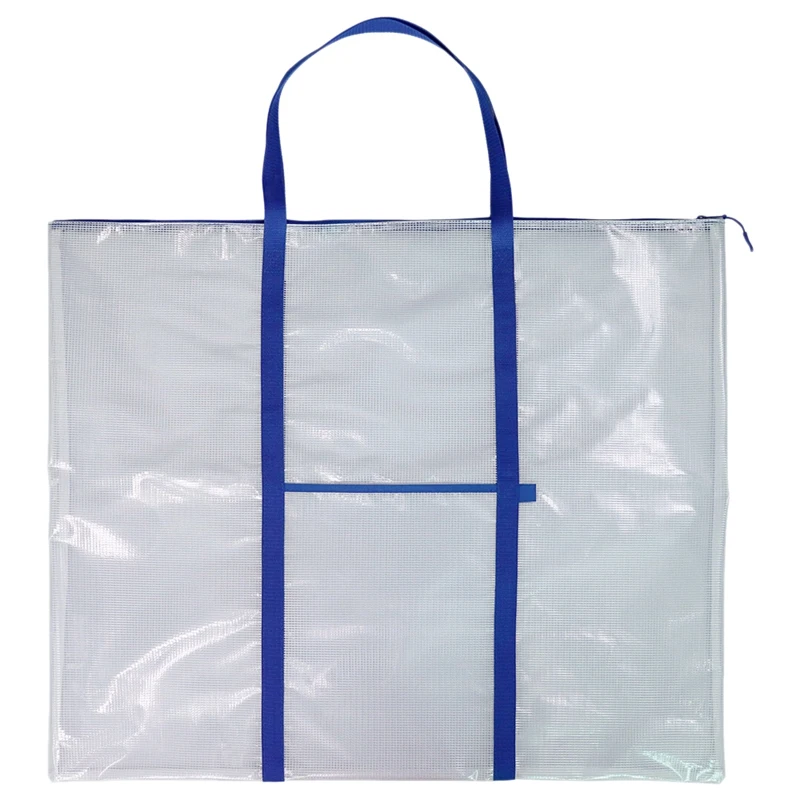 

Poster Storage Bag Board Holder with Handle and Zipper 31.5X25.5 Inch Transparent Bag for Large Posters