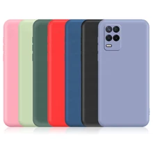 For Realme Q3 5G Case For Oppo Realme Q2 Q3 Pro Q3i Original Liquid Silicone Shockproof Bumper Soft TPU Phone Cover Realme Q3 5G