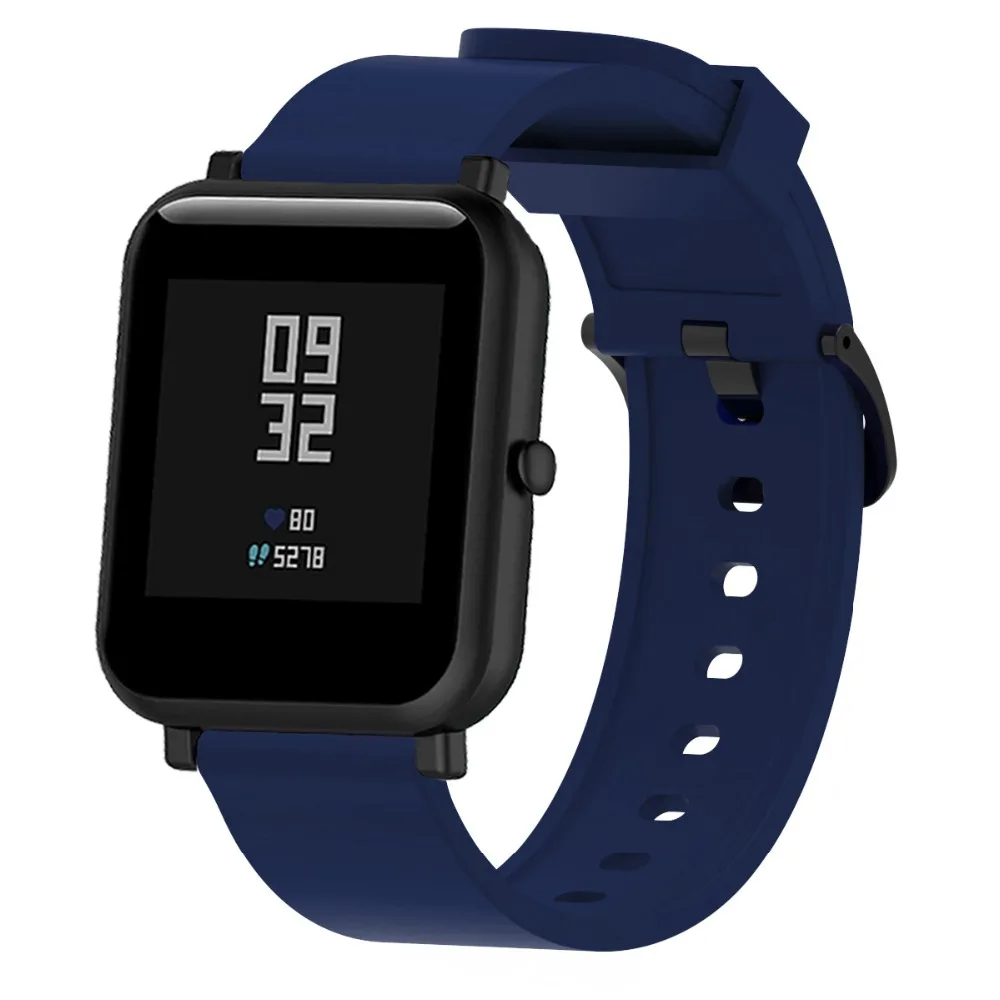Silicone band For Xiaomi Huami Amazfit GTS GTR 42mm Bracelet for Huami Amazfit Bip Bit Pace Lite Wrist Strap 20mm Watchband