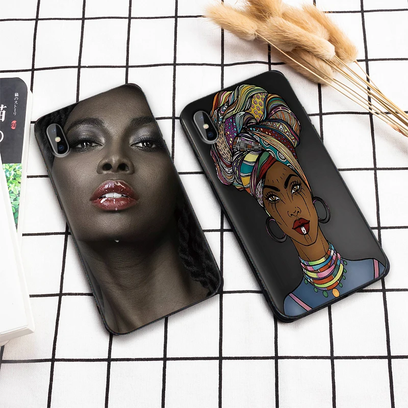 В африканском стиле для Xiaomi mi 9T A3 PRO 8 A2 LITE 9 SE 6X X 2S 3 F1 CC9E CC9 роскошный черный чехол