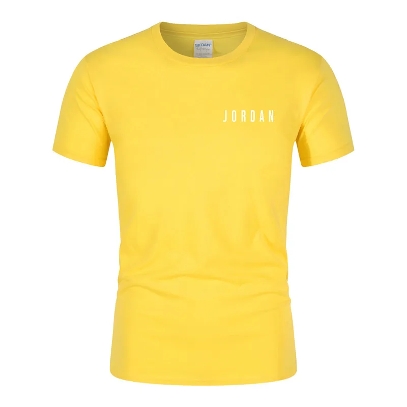 

2021 Summer New Men's Classic Printed T-Shirt Casual BreathableLloose T-Shirt Cotton & Polyester Material (Customizable)