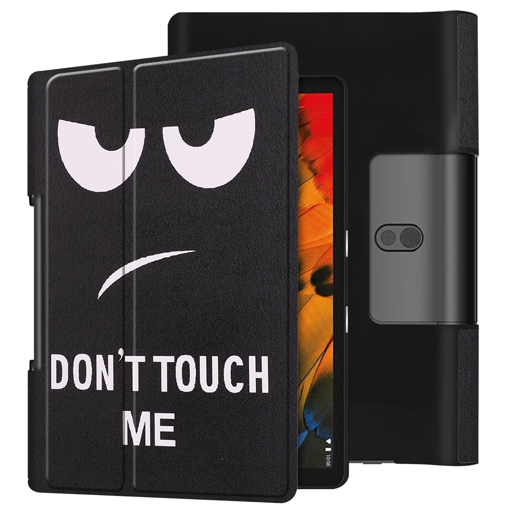 Dont touch me Чехол для lenovo Yoga Smart Tab YT-X705 10," чехол для планшета кожаный флип-чехол для lenovo Yoga Tab 5 YT-X705F защитный чехол - Цвет: Dont touch me