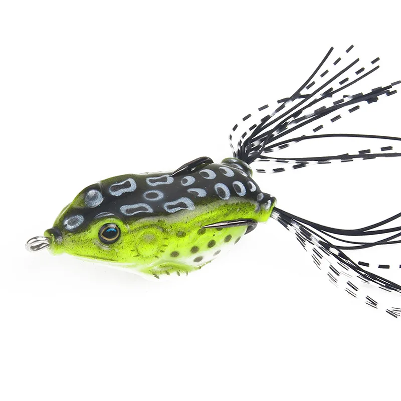 6 см 14 г Мягкая Силиконовая Лягушка приманка черный бас гольян джиггинг leurre peche mer