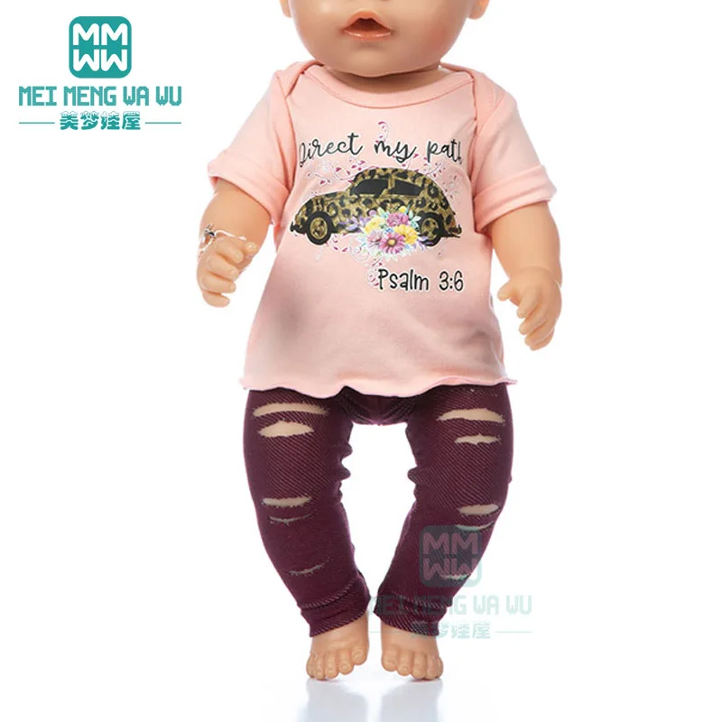 Одежда для кукол 43 см рубашки джинсы повседневные Костюмы nwe born американская