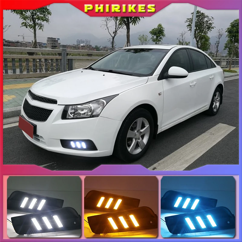 Дневные ходовые огни для chevrolet cruze 2009 2010 2011 2012 2013 2014 дневсветильник с указателем