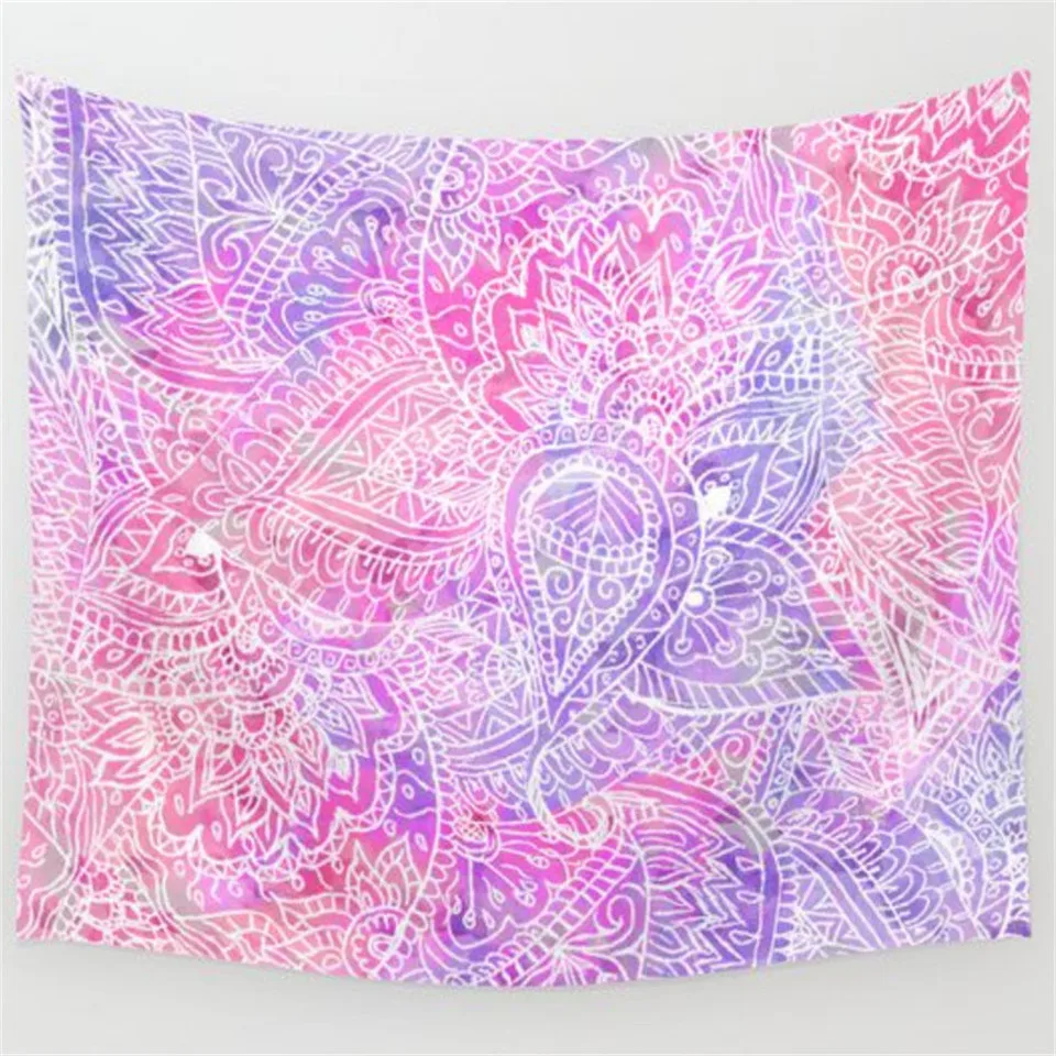 Настенный штора с индийской мандалой гобелен внутреннее украшение в стиле бохо