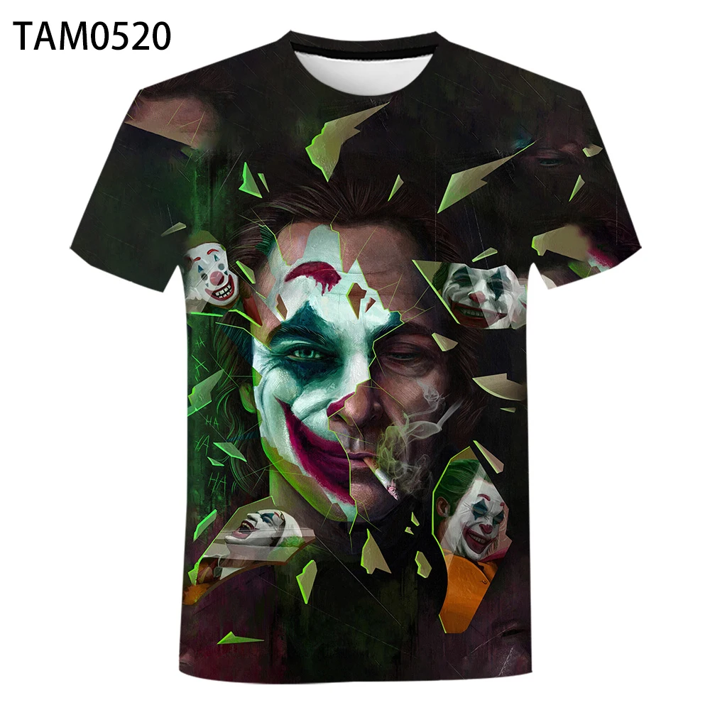 Клоун 2021 летняя Новинка для влюбленных 3D печать модная Оригинальная футболка из