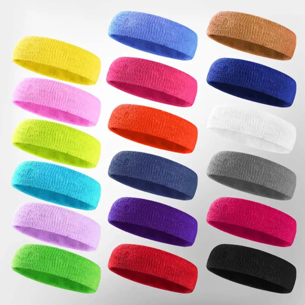 

2pcs Wrist Sports + 1pc Hair Band Wrap Bandage Fitness Hand Support Wristband Breathable Sweat Absorbent Head Wrap Cotton Set