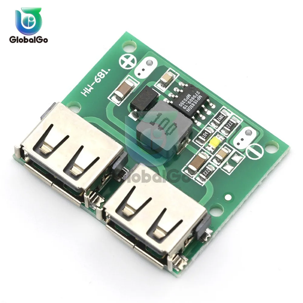 DC В DC 6-24V 12 V/24 V до 5,2 V 3A двойной 2 модуль зарядного устройства USB DC понижающий преобразователь 12v 5v модуль питания Регулятор зарядки автомобиля
