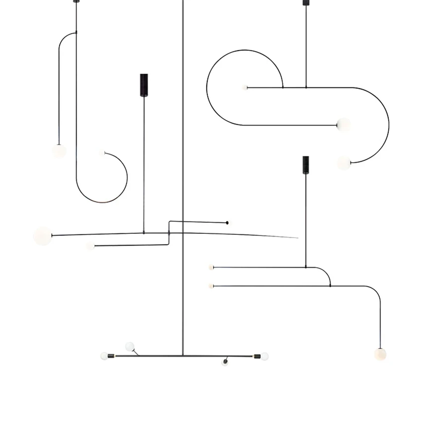 

Modern Iron Geometric Led Chandeliers Lights Luminaire Design Bedroom Living Room Restaurant Pendant Lamps Industrial Chandelier